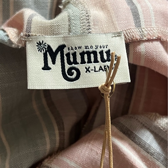 NWT Show Me Your MuMu Striped Dunaway Wide Leg Boho Jumpsuit - Picture 2 of 14